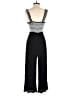 Mi ami 100% Rayon Color Block Black Jumpsuit Size S - photo 2