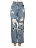 PacSun Animal Print Blue Jeans Size 23 waist - photo 1