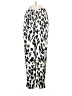 See and Be Seen 100% Polyester Animal Print Silver Casual Pants Size S - photo 1