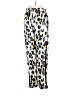 See and Be Seen 100% Polyester Animal Print Silver Casual Pants Size S - photo 2