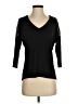Cache Black 3/4 Sleeve Top Size XS - photo 1