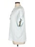 Point Sur 100% Viscose Blue Short Sleeve Blouse Size XL - photo 5