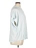 Point Sur 100% Viscose Blue Short Sleeve Blouse Size XL - photo 4