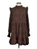 Shein 100% Polyester Animal Print Brown Casual Dress Size 4 - photo 1
