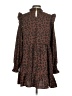 Shein 100% Polyester Animal Print Brown Casual Dress Size 4 - photo 2