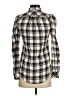 Veronica Beard 100% Viscose Plaid Ivory Long Sleeve Button-Down Shirt Size 0 - photo 2
