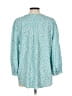 Caslon 100% Rayon Teal 3/4 Sleeve Blouse Size L - photo 2