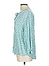 Caslon 100% Rayon Teal 3/4 Sleeve Blouse Size L - photo 5