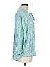 Caslon 100% Rayon Teal 3/4 Sleeve Blouse Size L - photo 4