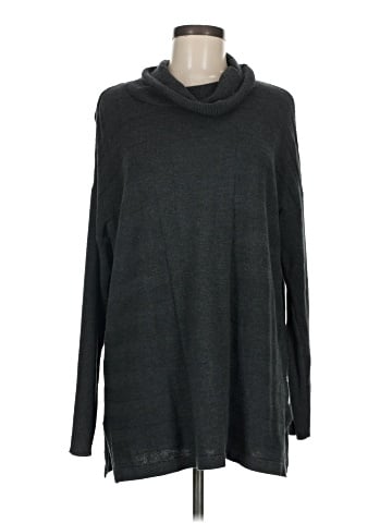 August Silk Turtleneck Sweater (view 1)