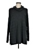 August Silk Black Turtleneck Sweater Size M - photo 1