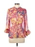 Label by Ritu Kumar 100% Viscose Pink 3/4 Sleeve Blouse Size L - photo 1