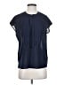 J.Crew 100% Polyester Blue Short Sleeve Blouse Size 00 - photo 1