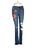 Machine Floral Blue Jeans Size 5 - photo 1