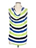 Haani Stripes Green Blue Sleeveless Blouse Size L - photo 1