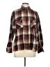 Forte Plaid Brown Long Sleeve Button-Down Shirt Size L - photo 1