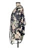 Unbranded Floral Black Blue Kimono Size M - photo 5