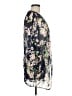 Unbranded Floral Black Blue Kimono Size M - photo 4