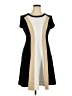 Studio One Color Block Black Casual Dress Size 14 - photo 1