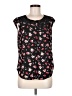 Candie's 100% Polyester Floral Black Sleeveless Blouse Size M - photo 1
