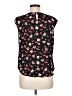 Candie's 100% Polyester Floral Black Sleeveless Blouse Size M - photo 2