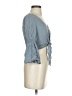 Ale by Alessandra 100% Rayon Blue 3/4 Sleeve Blouse Size XS - photo 4