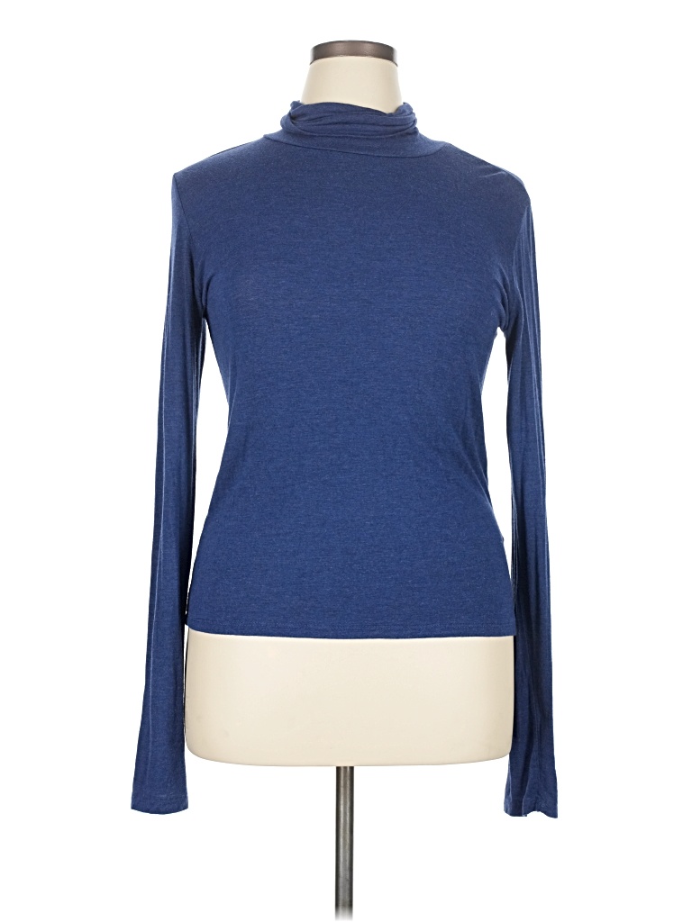 Pre-owned Pink Republic Long Sleeve Turtleneck In Blue