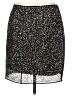 Halogen 100% Polyester Print Black Casual Skirt Size 12 - photo 2