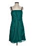 DKNYC 100% Polyester Solid Teal Cocktail Dress Size 8 - photo 1