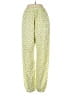Skemo 100% Rayon Print Yellow Casual Pants Size S - photo 2