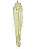 Skemo 100% Rayon Print Yellow Casual Pants Size S - photo 5