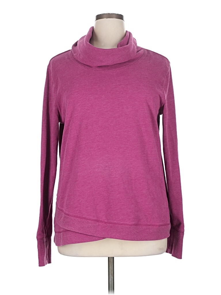 Pre-owned Active By Old Navy Turtleneck Sweater In Purple