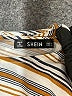 Shein Stripes Brown 3/4 Sleeve Blouse Size L - photo 7
