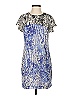 Armani Exchange Graphic Blue Cocktail Dress Size 4 - photo 1