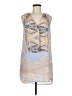 Collective Concepts Silver Sleeveless Blouse Size M - photo 1