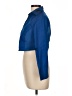 Unbranded Blue 3/4 Sleeve Button-Down Shirt Size L - photo 5