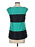 Ann Taylor 100% Polyester Teal Sleeveless Blouse Size S - photo 2