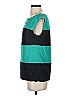 Ann Taylor 100% Polyester Teal Sleeveless Blouse Size S - photo 5