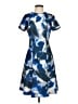 DKNY Print Blue Casual Dress Size 4 - photo 1
