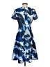 DKNY Print Blue Casual Dress Size 4 - photo 2
