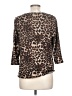 Green Envelope Animal Print Brown Pullover Sweater Size L - photo 2