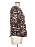 Green Envelope Animal Print Brown Pullover Sweater Size L - photo 4