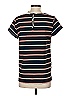 Kenar 100% Polyester Stripes Black Short Sleeve Top Size S - photo 2