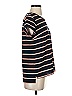 Kenar 100% Polyester Stripes Black Short Sleeve Top Size S - photo 4