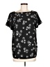 Ann Taylor 100% Polyester Black Short Sleeve Blouse Size M - photo 1