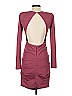 Symphony Solid Burgundy Cocktail Dress Size S - photo 2