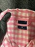 Gap 100% Cotton Checkered-gingham Pink Long Sleeve Button-Down Shirt Size 8 - photo 3