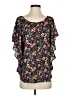 Maeve 100% Polyester Black Short Sleeve Blouse Size XS - photo 1