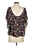 Maeve 100% Polyester Black Short Sleeve Blouse Size XS - photo 2