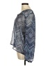Lumiere 100% Polyester Silver Long Sleeve Blouse Size M - photo 5